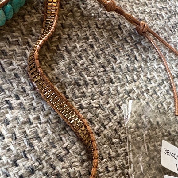 Turquoise Beaded Apple Watch Watch Band - Picture 6 of 7